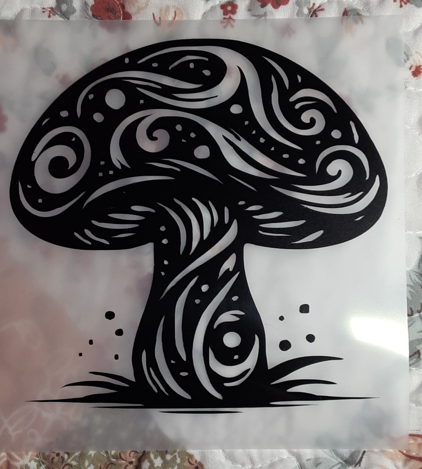 Mushroom Decal 5×5 Choose Color, Car, Home, Crafting
