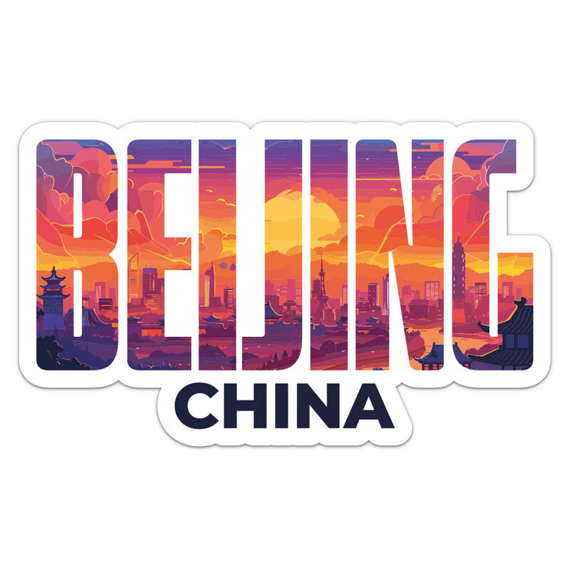 China Beijing City Sticker Car Bumper Weatherproof Vinyl Decal