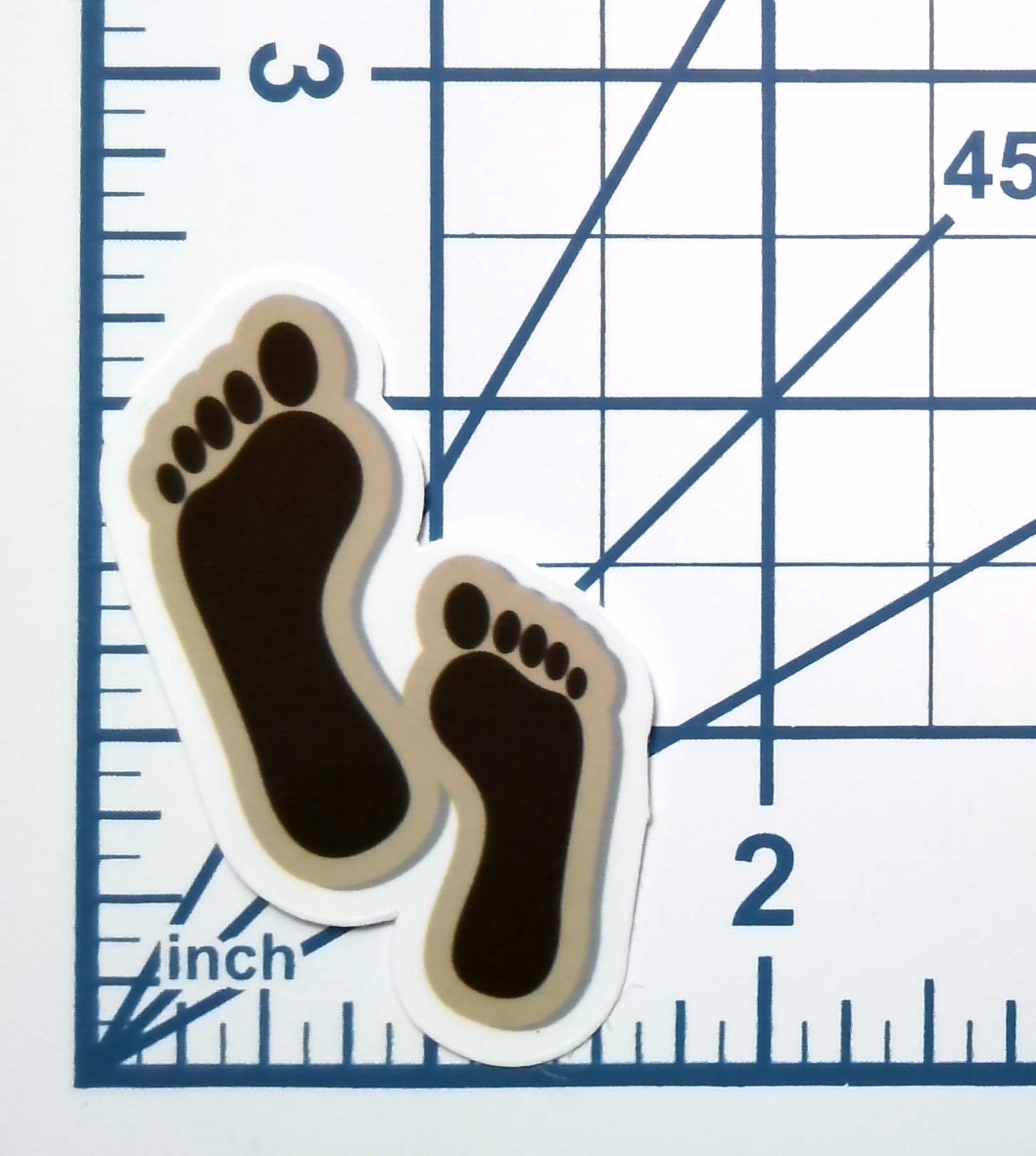 Barefoot Footprint Vinyl Sticker Beach Sand Feet Decal Summer Vacation Gift