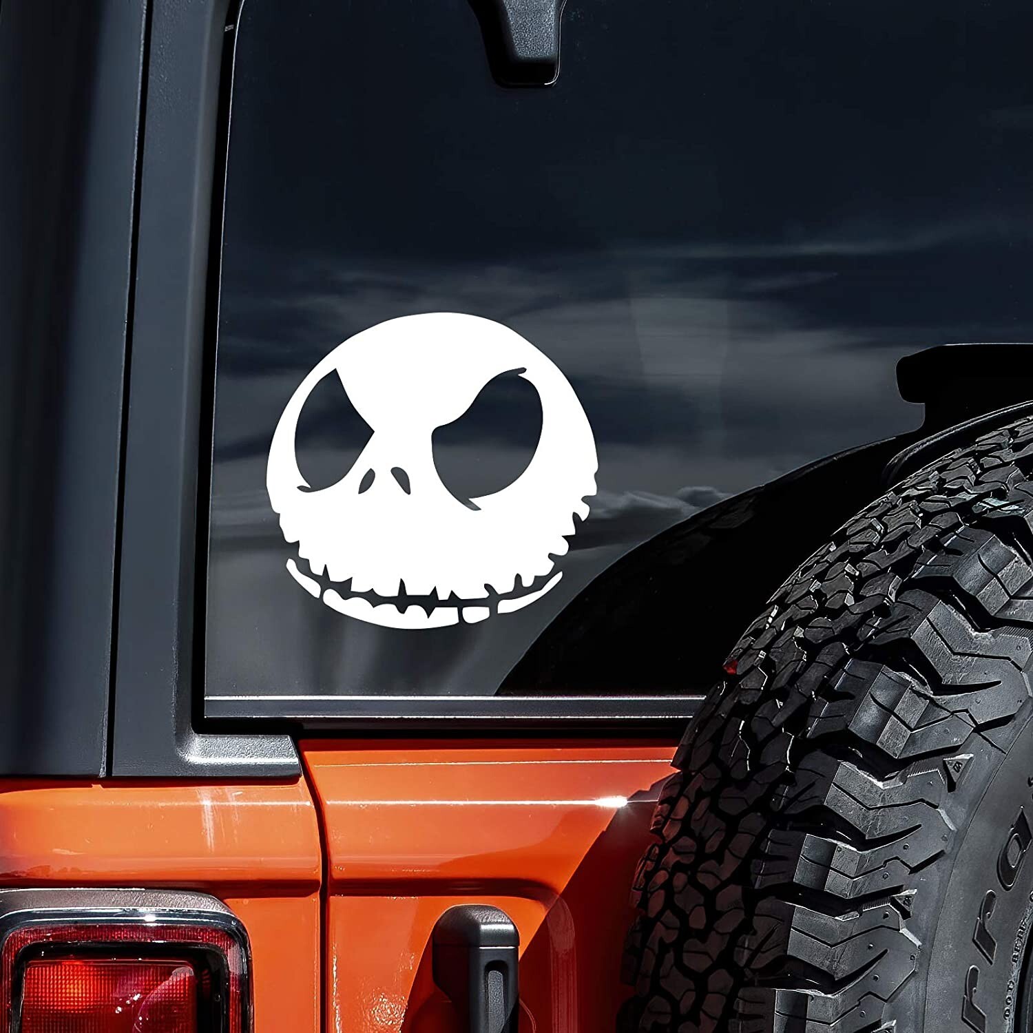 Jack – Nightmare Before Christmas Jack Skellington White Vinyl Decal car truck