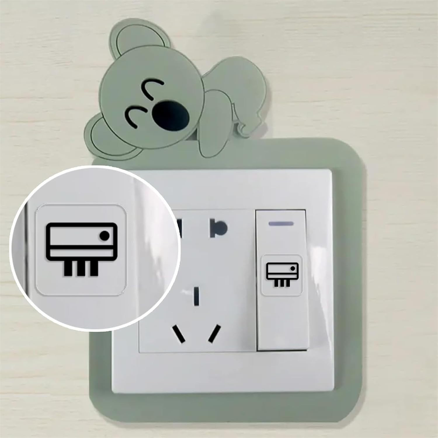 578PCS Light Switch Decals Transparent Light Switch Labels Stickers Waterproof S