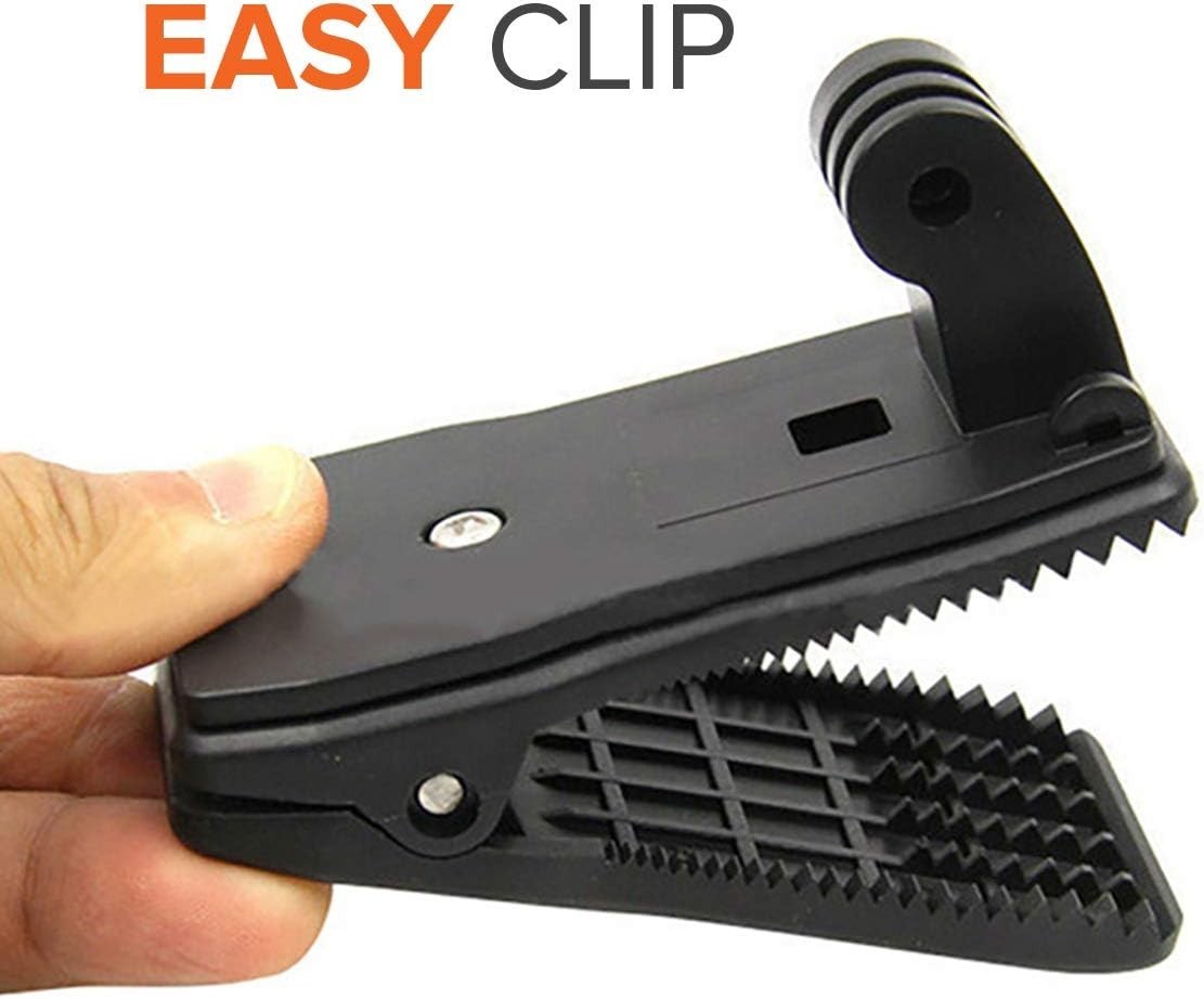 Backpack Strap Clip Mount for Gopro Hero 13 12 11 10 9 8 7 6 5 4 3+ Session Blac