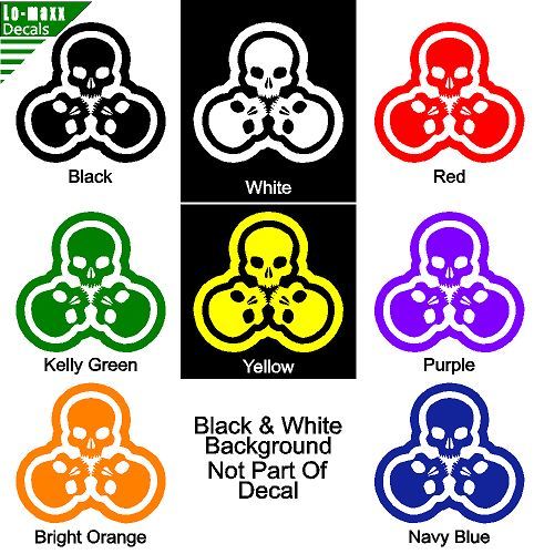 Tri-Skull Custom Graphic Design High Performance Quality Die Cut Vinyl Decal