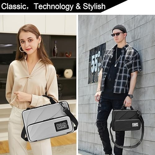 Hard Shell Laptop Bag for 13-14 Inch Laptops with Shoulder Strap – Black