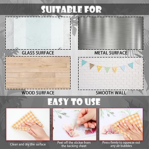 4 Sheets Mountain Wall Decal Rustic Nursery 11.8×9.5 Inch (Pack of 4) Black