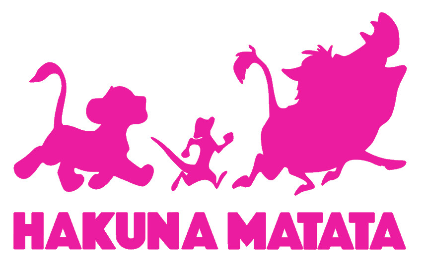 HAKUNA MATATA, THE LION KING , Decal Sticker for Car, Laptop