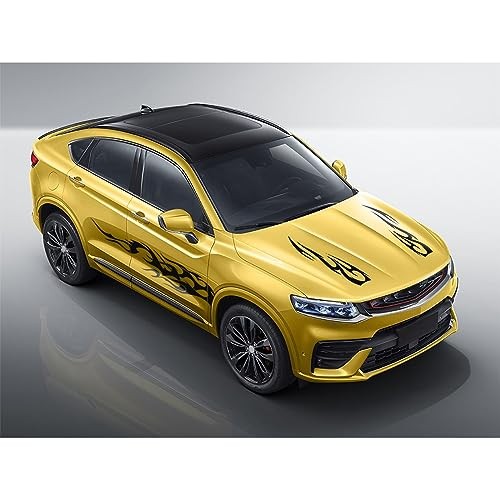 Stripe Vinyl Decal Sticker Graphics Side Body Hood Cover Racing Stripe Black