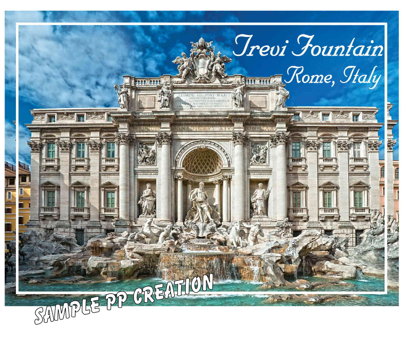 TREVI FOUNTIAN ROME, ITALY PHOTO FRIDGE MAGNET 4 X 3 inches TRAVEL