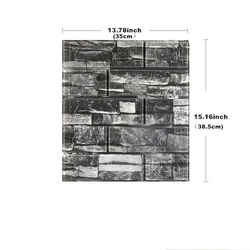 DIY 3D Brick Wallpaper Self Adhesive Foam Wall Sticker Waterproof Decor Panel