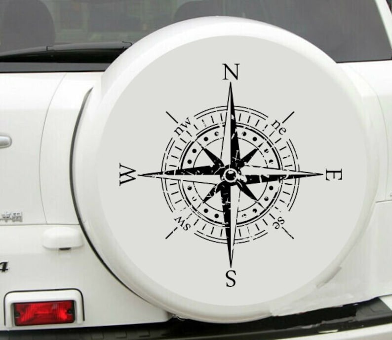 Compass vinyl decal – Vinyl sticker for your van, camper, caravan and more