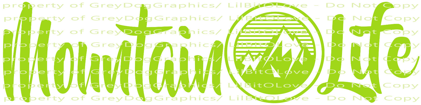 MOUNTAIN LIFE ROUND RANGE VINYL DECAL STICKER MTS MOUNTAINEER