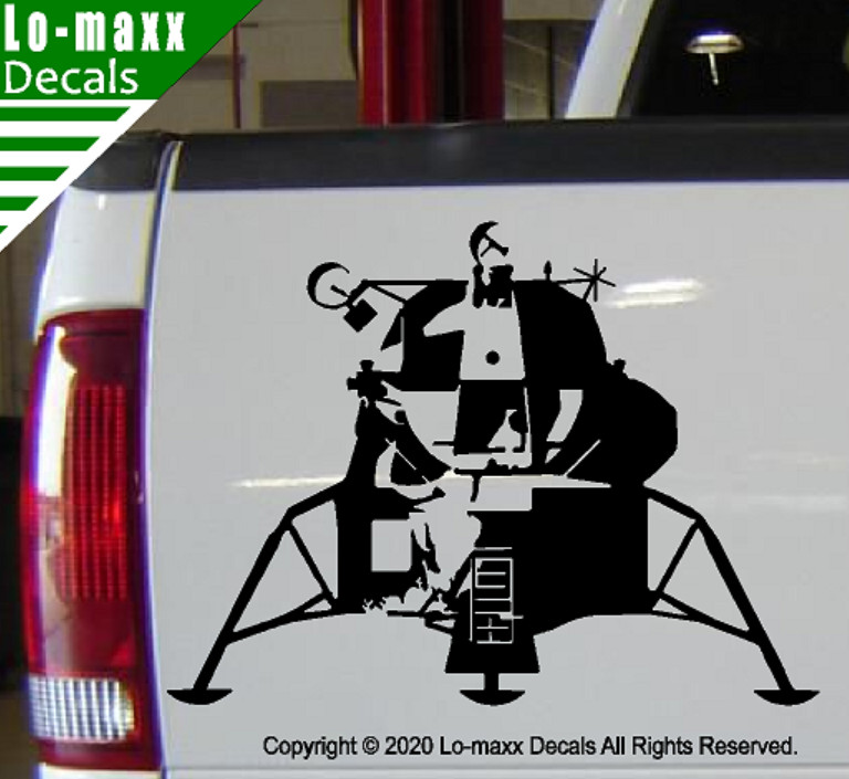 Apollo 11 Lunar Module NASA Art Custom Design High Quality Die Cut Vinyl Decal