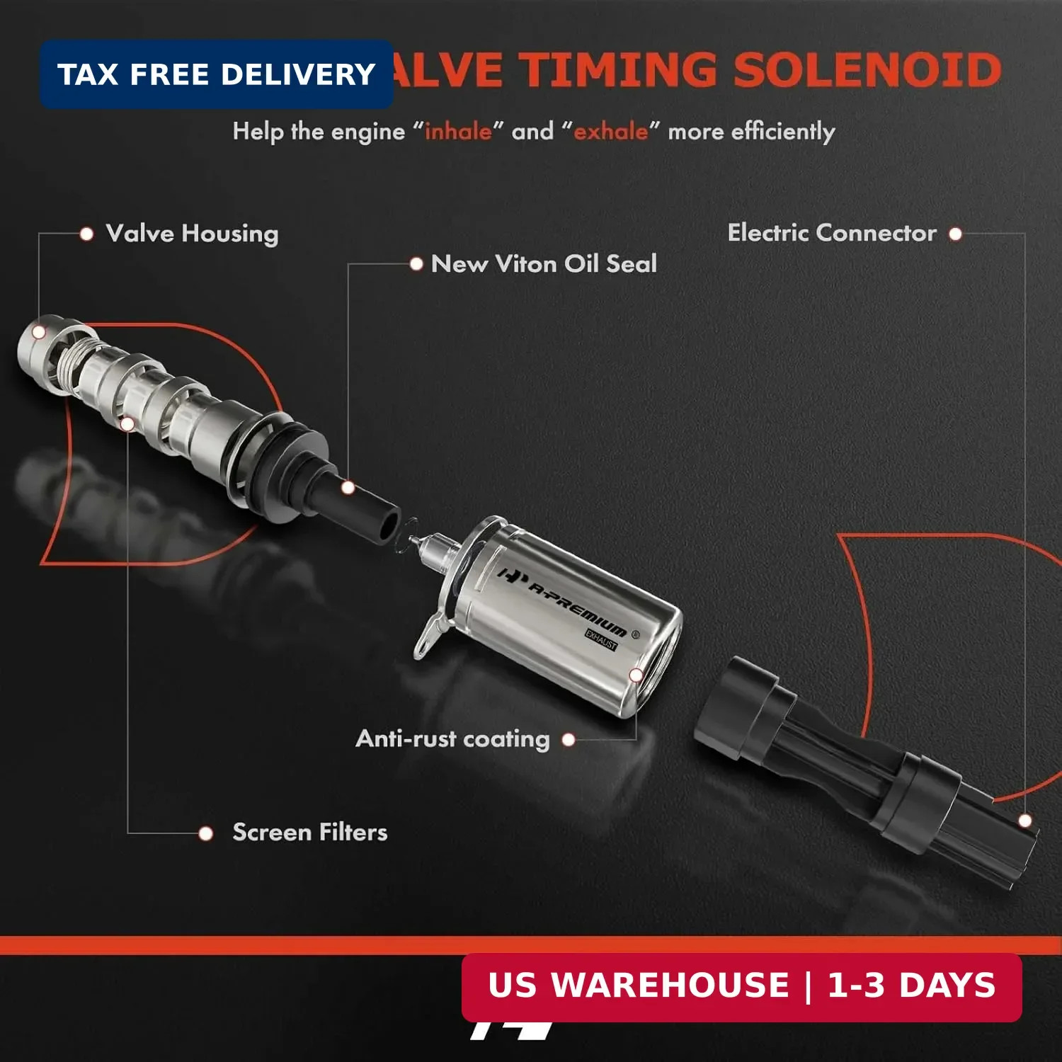 VVT Variable Camshaft Timing Control Solenoid Set for Ford Lincoln