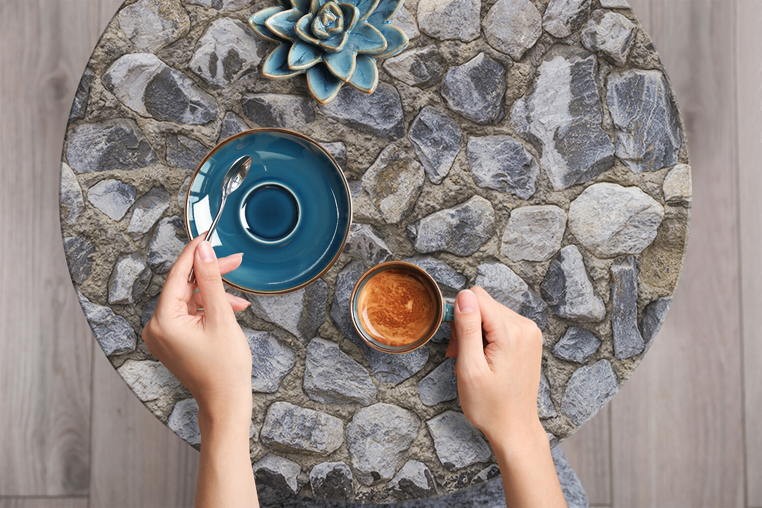 Wall Decal Self adhesive Home Furniture Decorative Sticker Stone wall 100×50