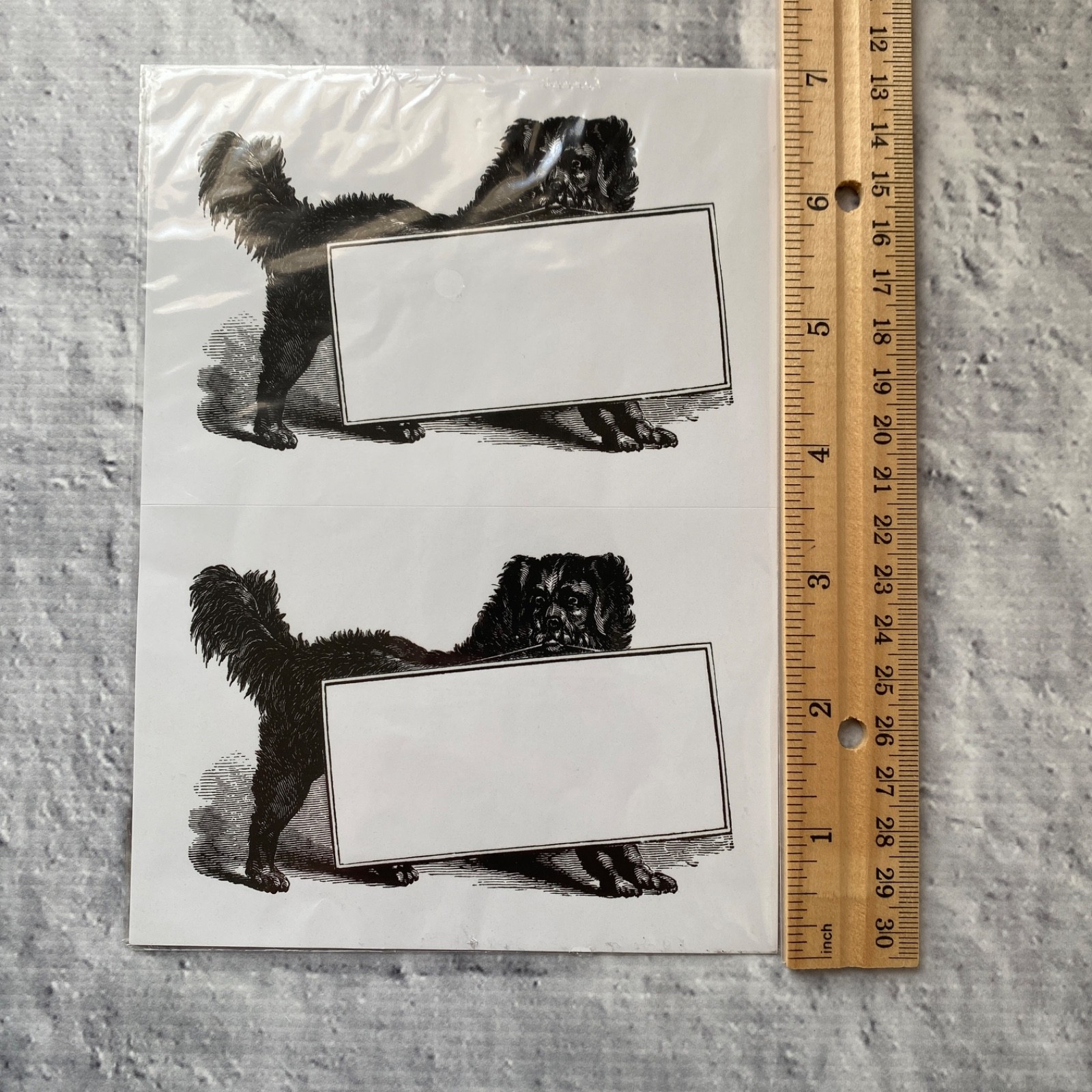 IKEA Stickers HISTORISK Dog Bat Horse Victorian Vintage Style 10 stickers total