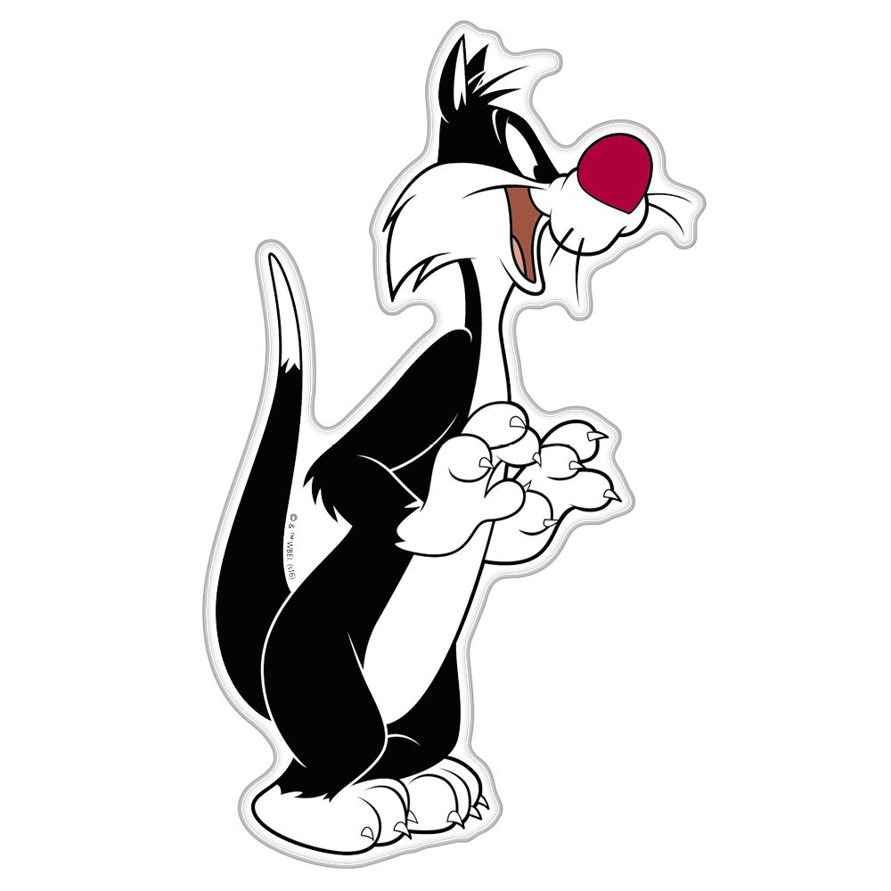 Wile E. Coyote Car Decal Looney Tunes Domed Emblem Automotive Sticker Classic