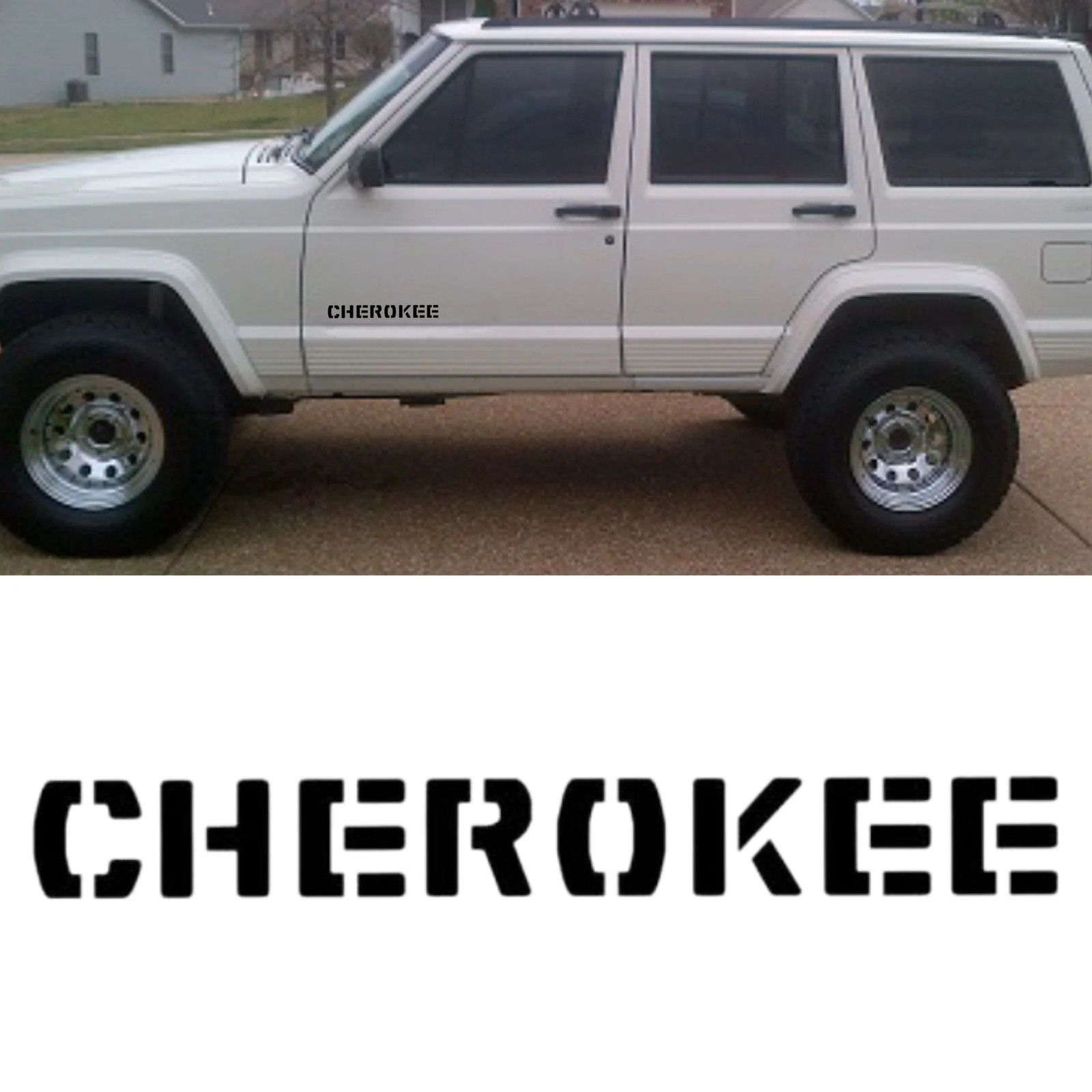 Aftermarket Jeep Cherokee XJ Decal Logo Set Of 2