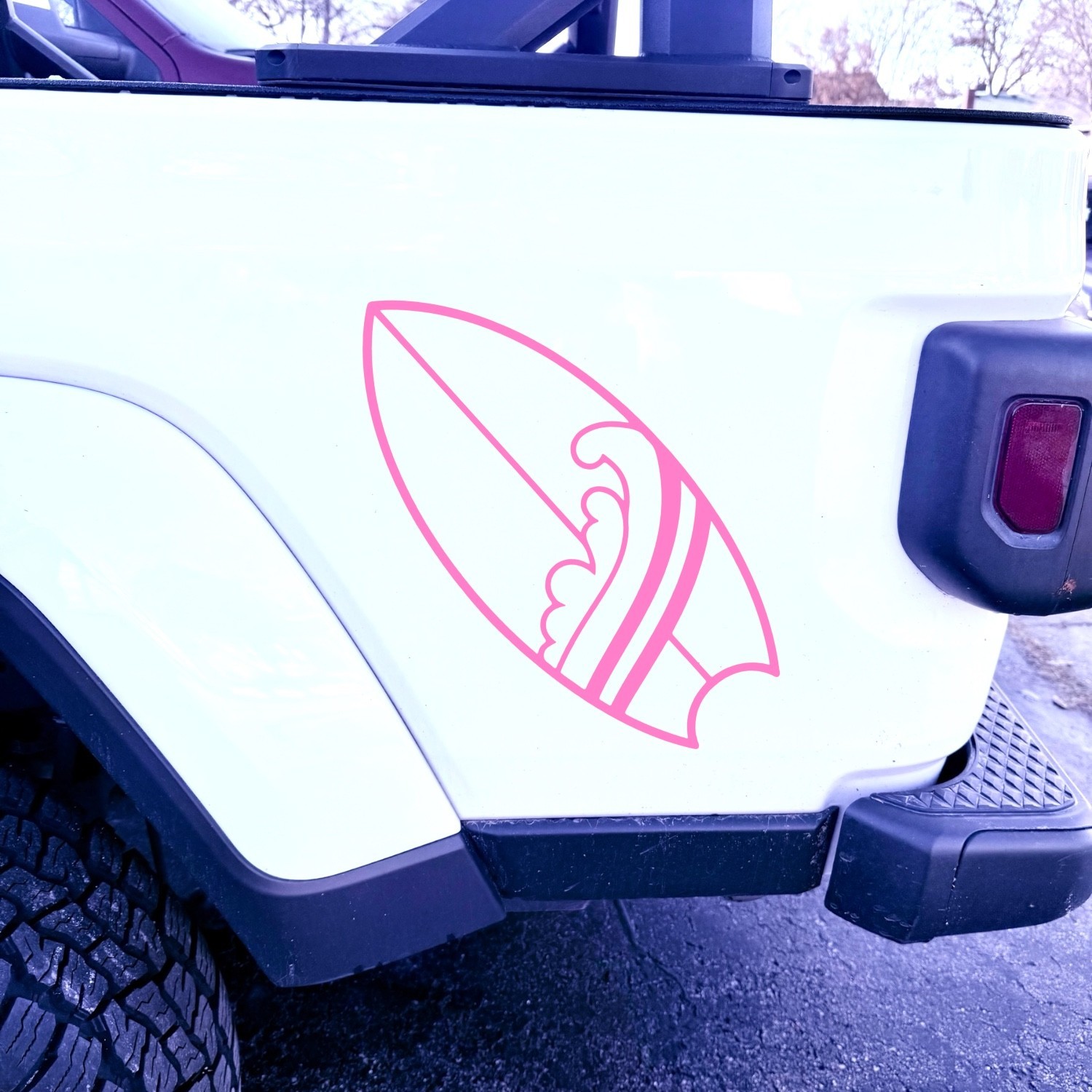 Surfboard Vinyl Decal for cars Windows Laptops Any Smooth Surface design #20