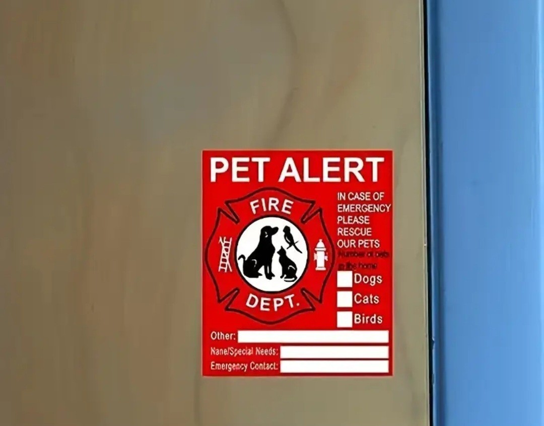 Pet Alert Window Stickers Decals Fire Police Free Shipping