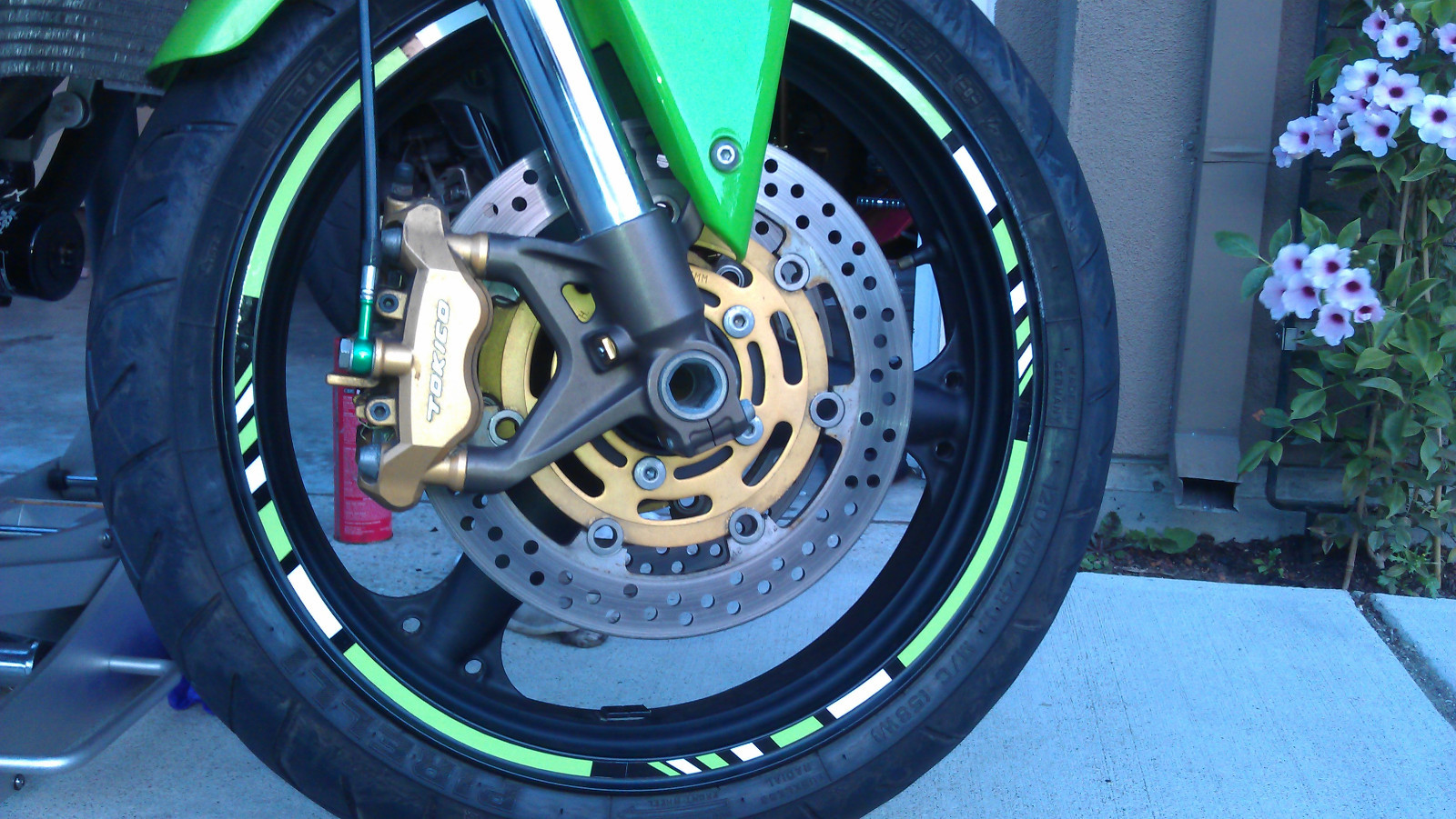 CUSTOM MOTORCYCLE RIM STRIPE WHEEL DECAL TAPE KAWASAKI NINJA EX R 250 250R 500