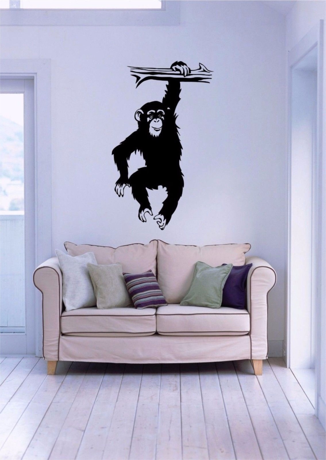 Chimp Monkey Chimpanzee Ape Animal Wall Decor Mural Vinyl Decal