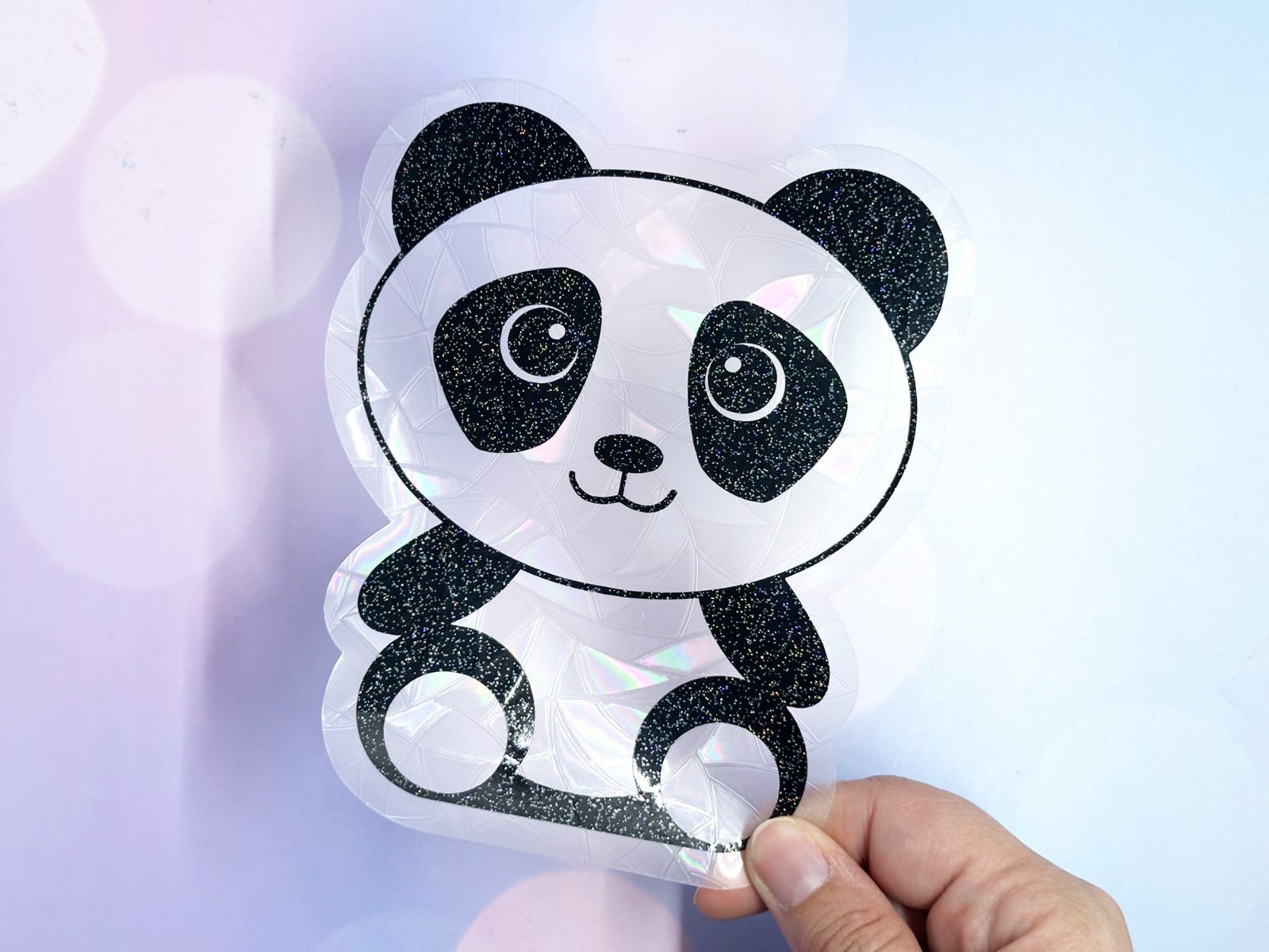 Panda Window Cling Suncatcher Decal Rainbow Maker Prism