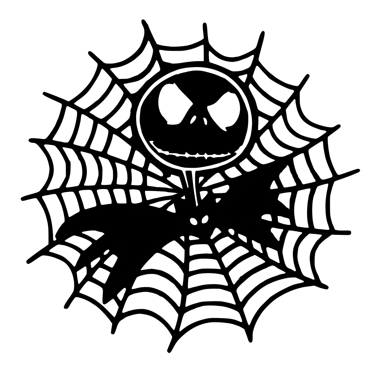 6" Jack Skellington Spiderweb Nightmare Before Christmas Halloween Movie Decal