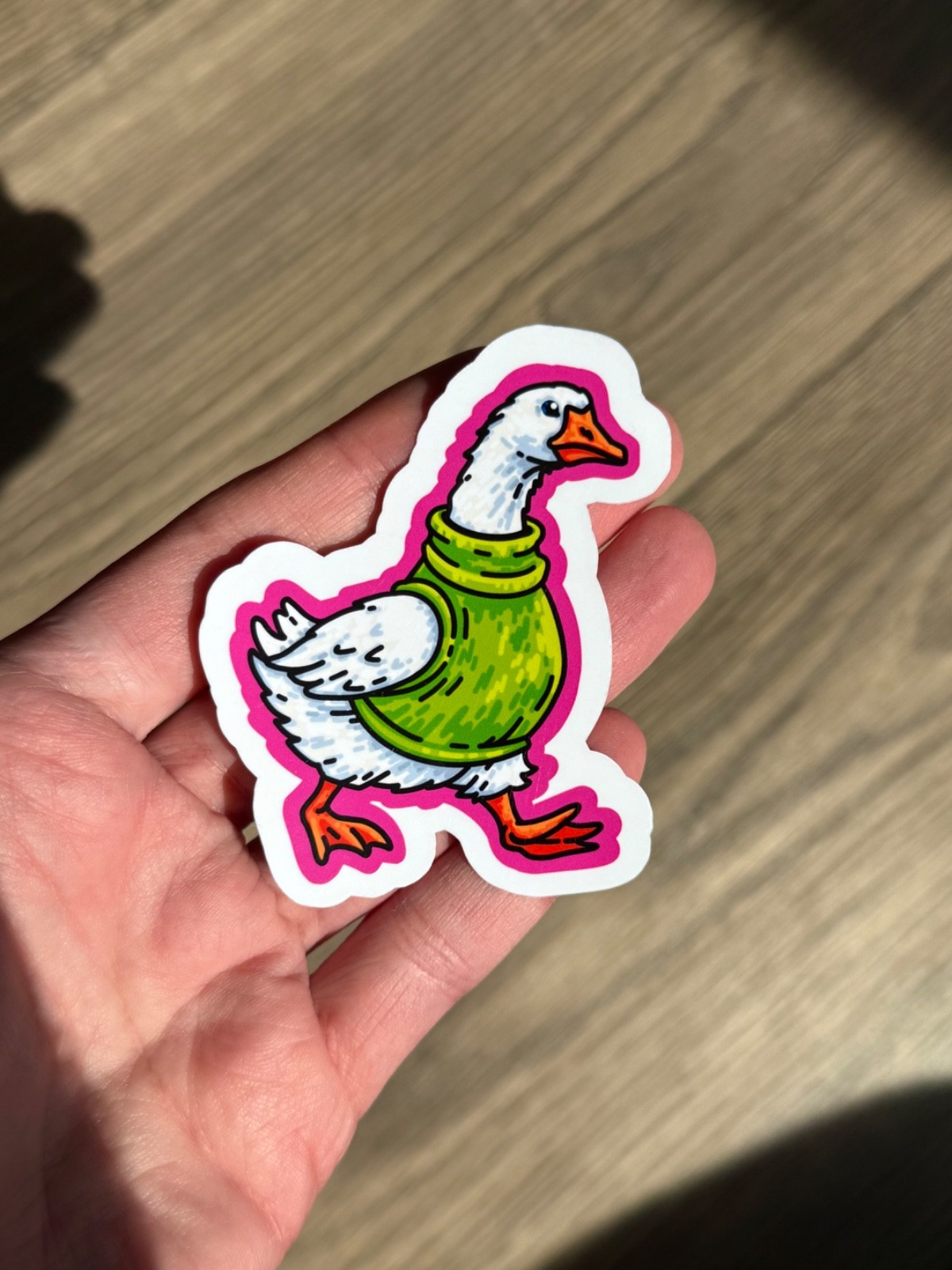 Vinyl Art Print Sticker “Goose Turtleneck” Brianna Alderfer