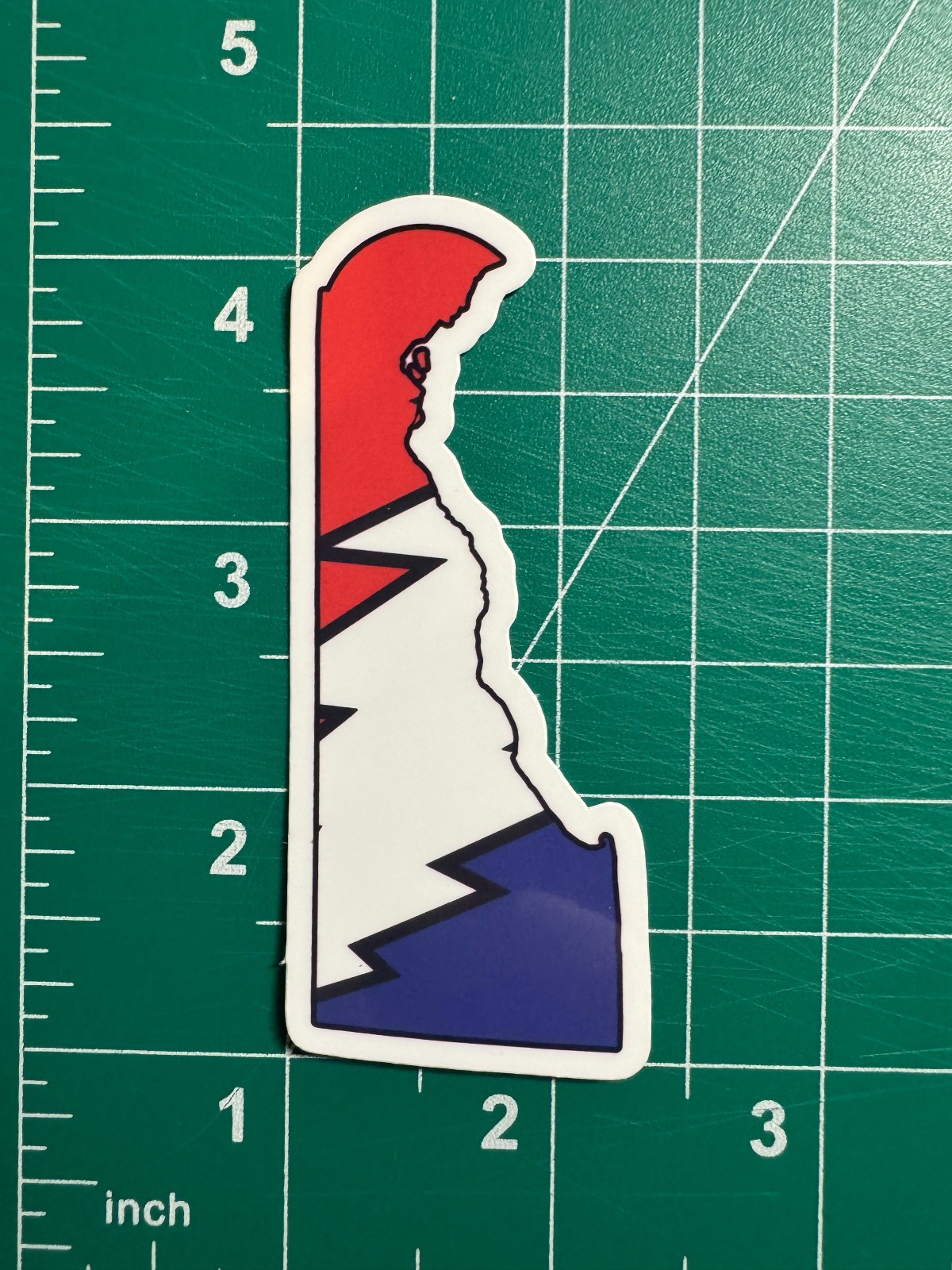 Delaware Stealie – Grateful Dead – Laminated Vinyl Sticker – 1.5"x3"