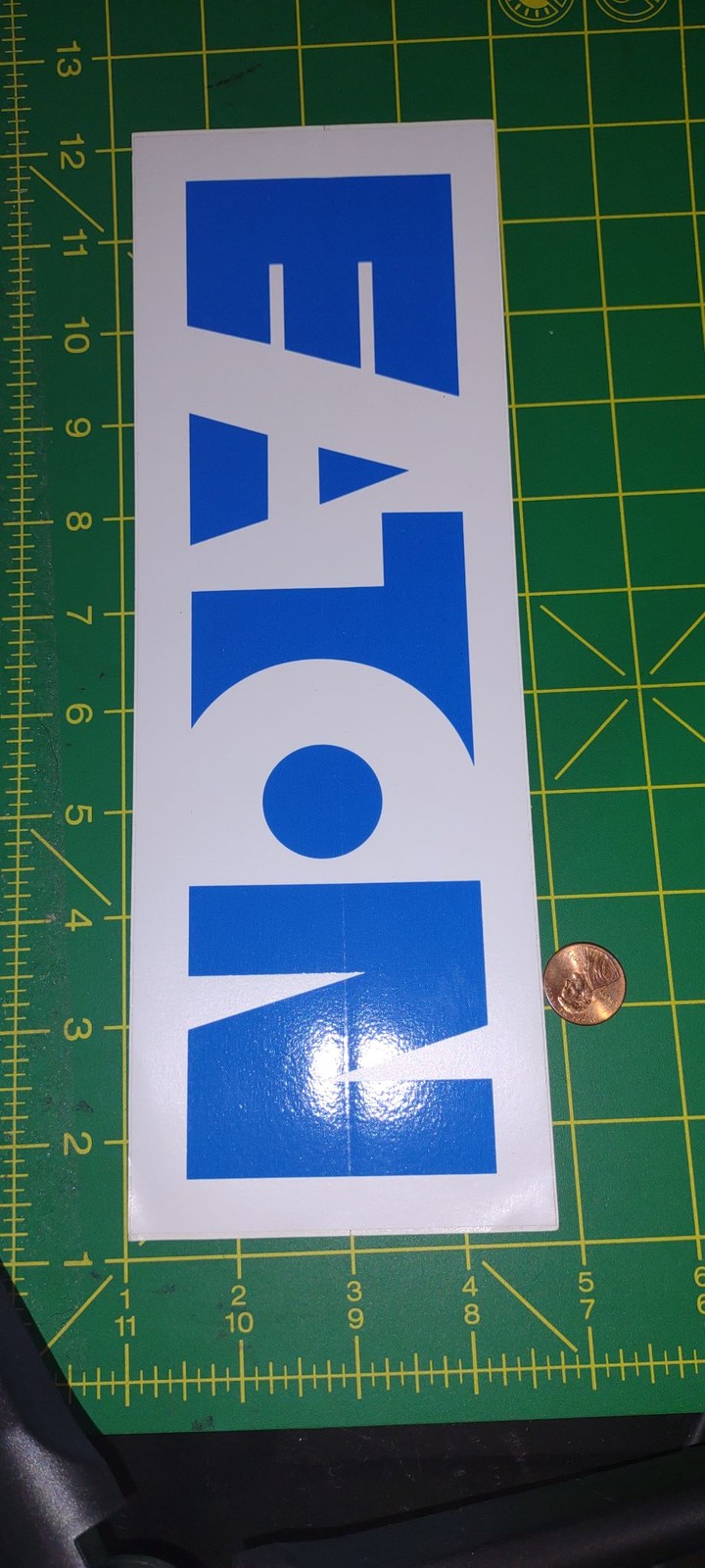 ELON Vinyl Decal Sticker Blue White Bumper 11 in Political Logo Glossy Large