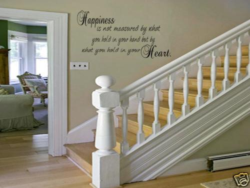 HAPPINESS Home Bedroom Decor Vinyl Wall Art Decal 36"