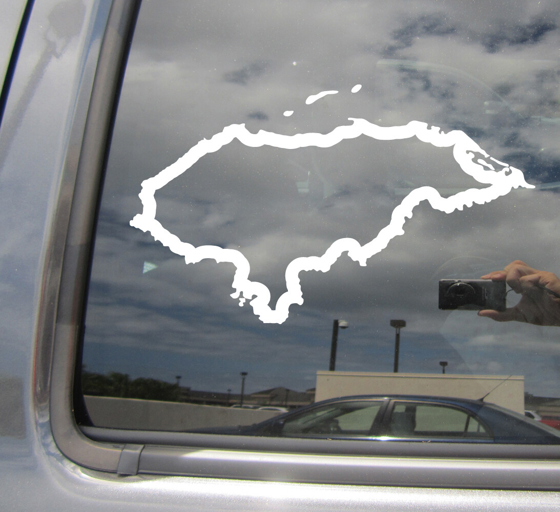 Honduras Country Outline Central America Car Window Vinyl Decal Sticker 07180