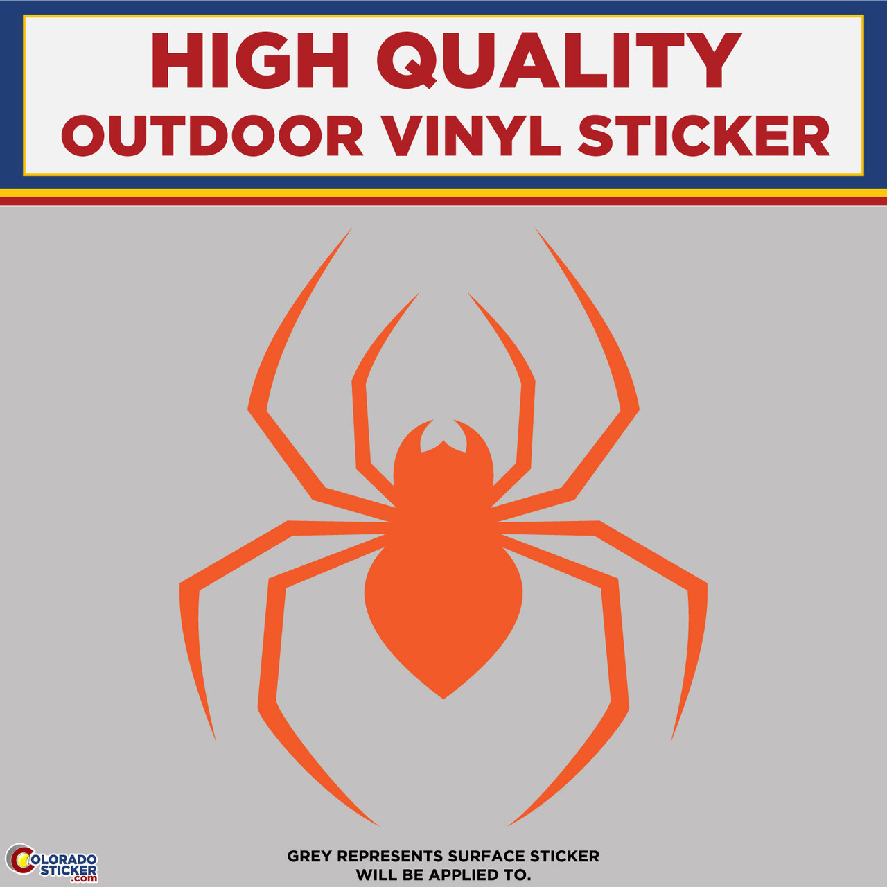 Spider Die Cut, High Quality Vinyl Stickers