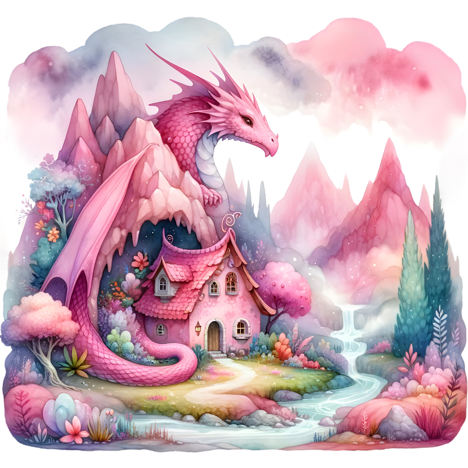 Wall decal sticker fairy tale wall sticker 18 x 18 cm large