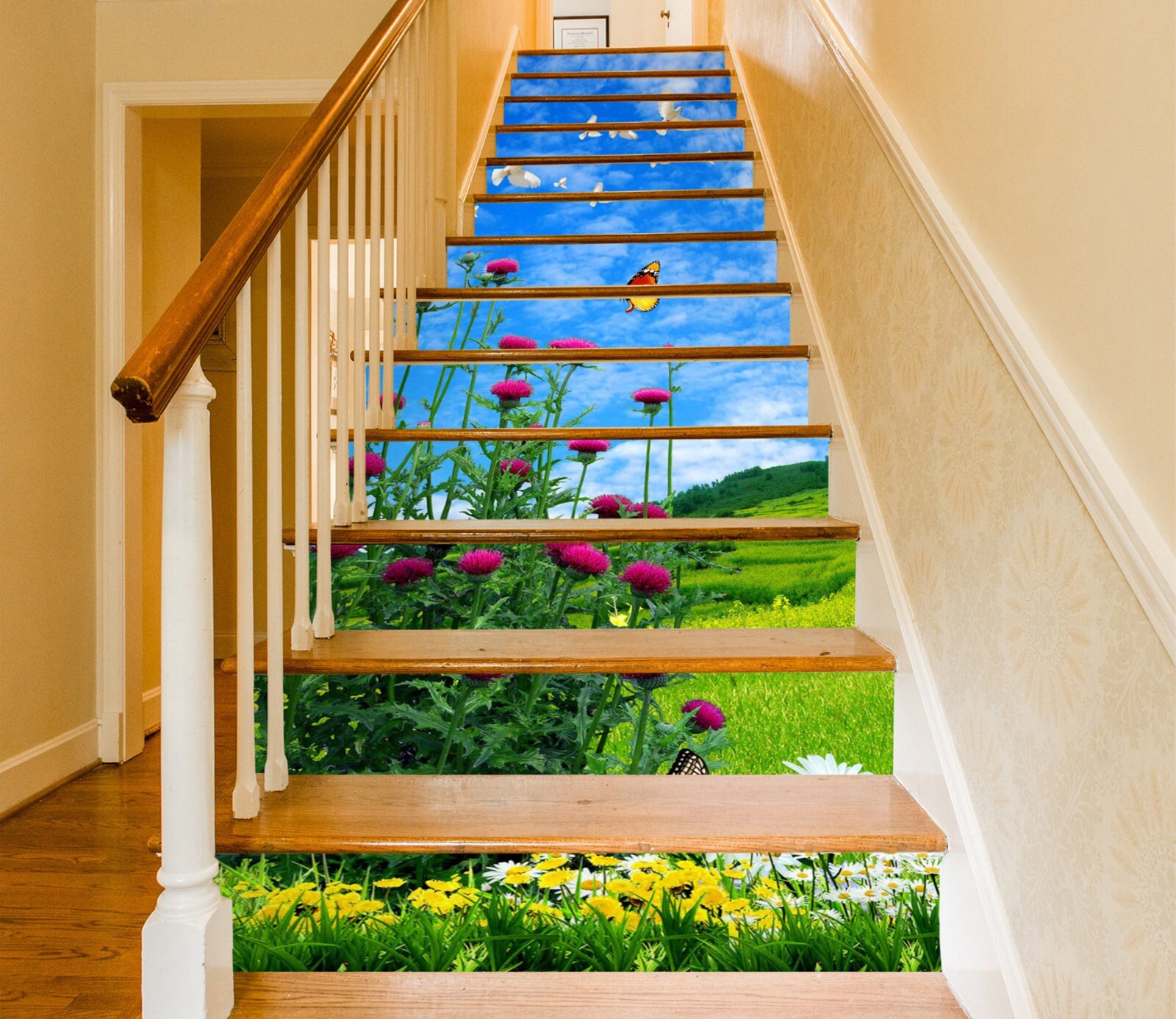 3D Spring Flower 461 Stair Risers Decoration Photo Mural Vinyl Decal Wallpaper