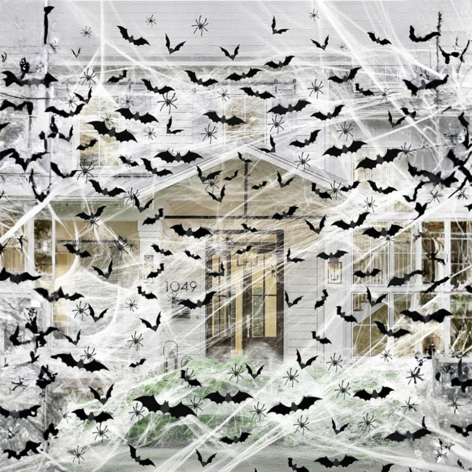 3D Bat Stickers 4 Sizes DIY Wall Halloween Decor Scary Bats For Haunted Home New