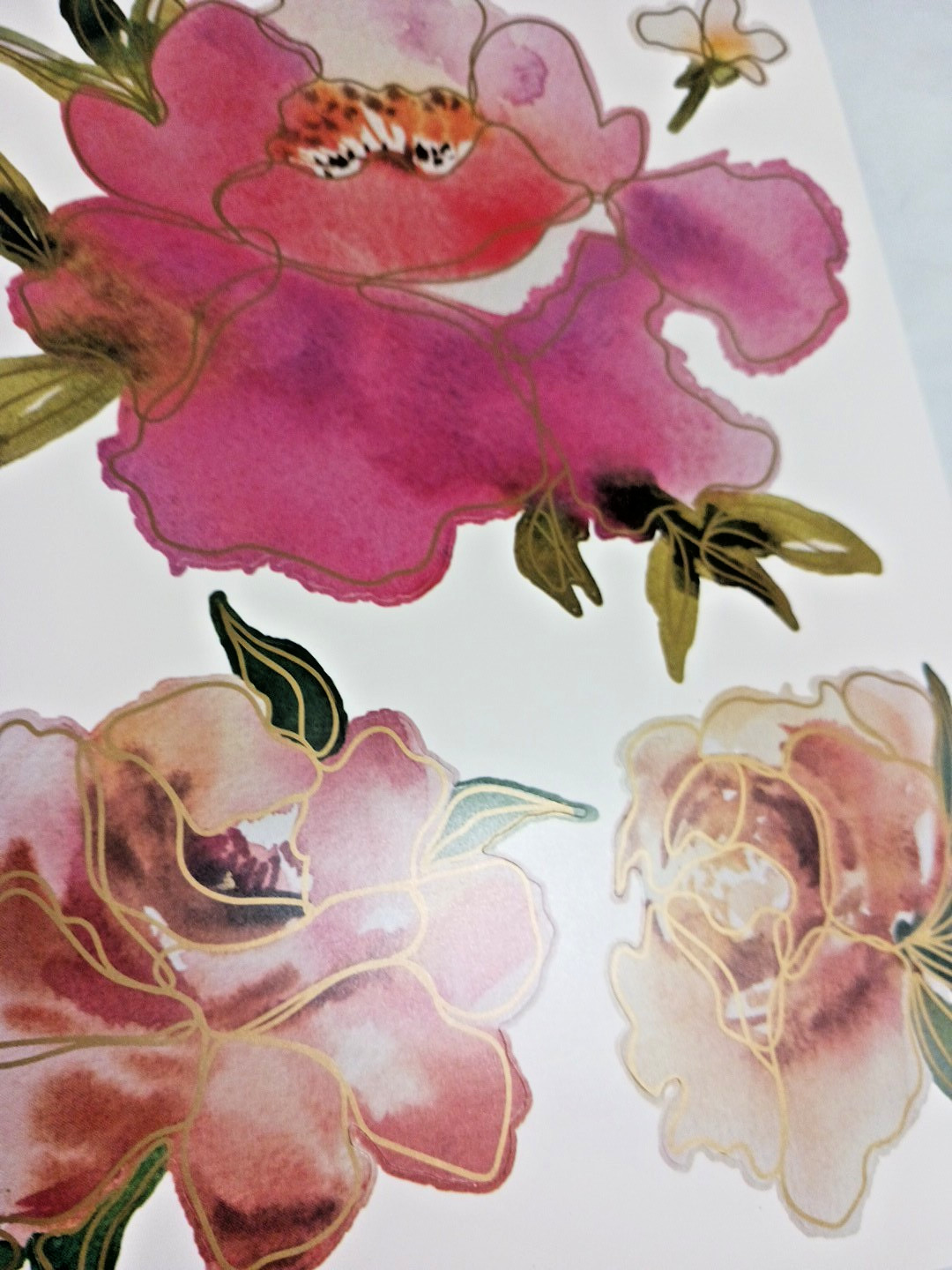 Large flower wall decal lot of 6 packs decals stickers floral decoration. peel +
