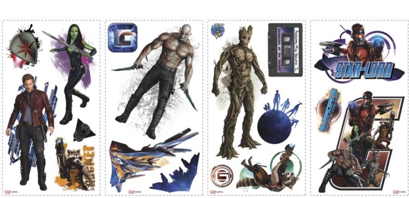Marvel Guardians of the Galaxy Peel and Stick 18 Wall Decals RoomMates