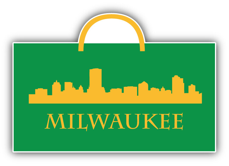 Milwaukee City Bag Car Bumper Sticker Decal
