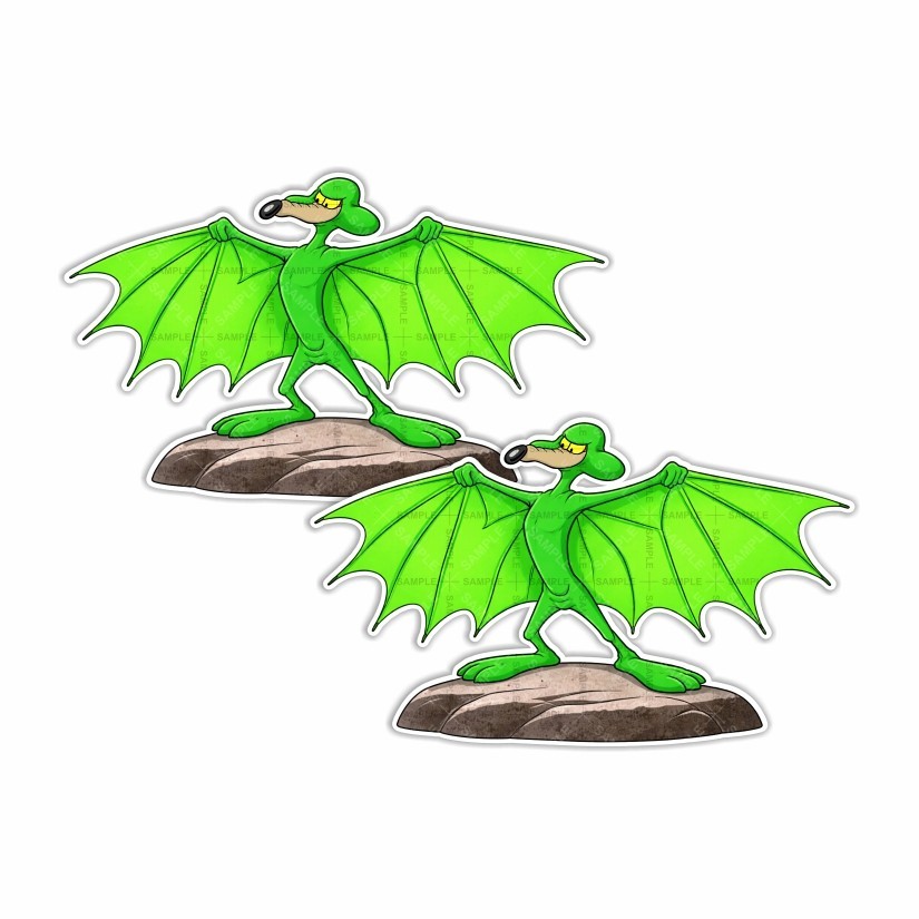 Retro Wile E Coyote Spreading Wings Precision Cut Decal