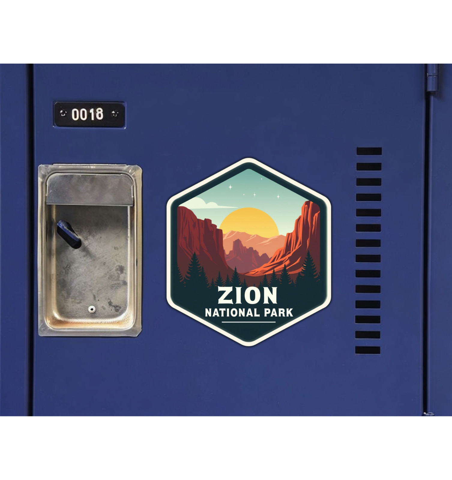 Zion National Park Utah Fridge Magnet or Laptop Sticker