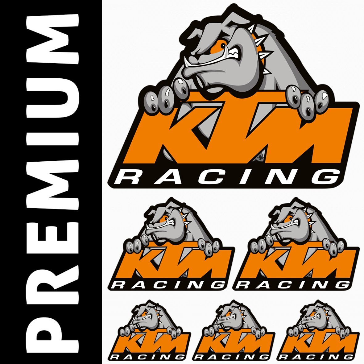 KTM RACING – KIT Decals Stickers Sponsors Car Bike Motorcycle Motocross ATV MX