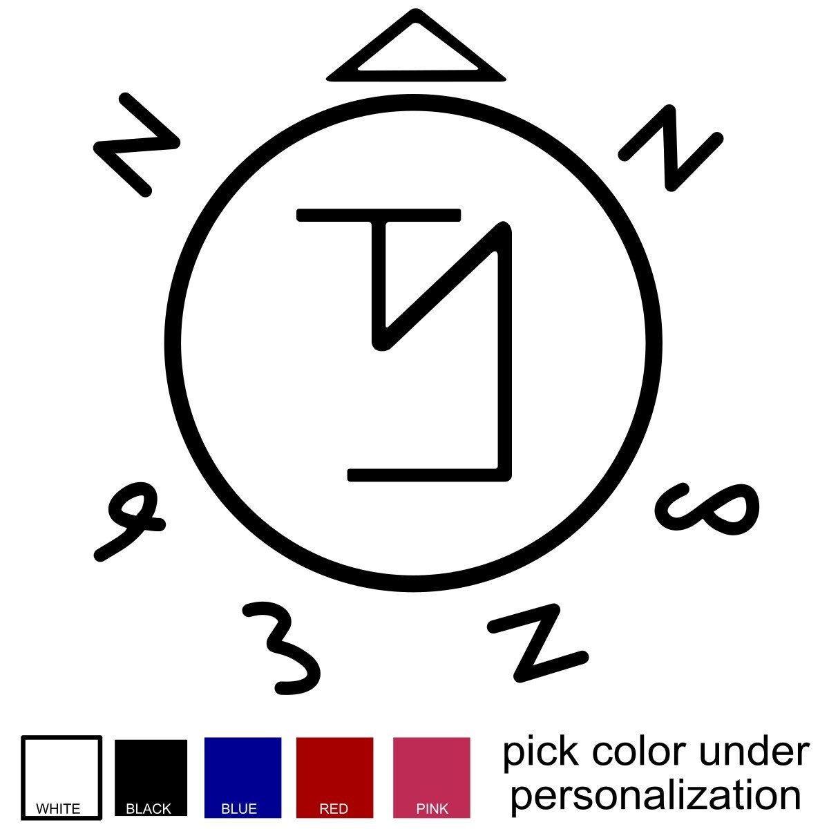 Angel Banishing Symbol – Supernatural Wall Vinyl Decal/Sticker -large size