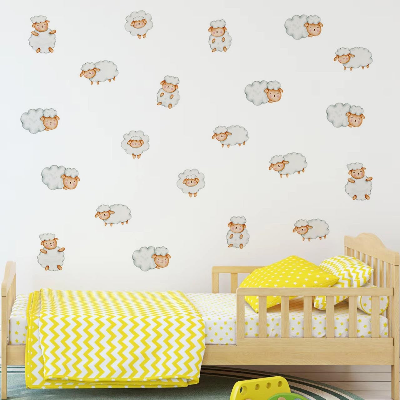 Cute Cartoon Sheep Wall Decals Sheep Wall Stickers Children's Baby Room Kinde…