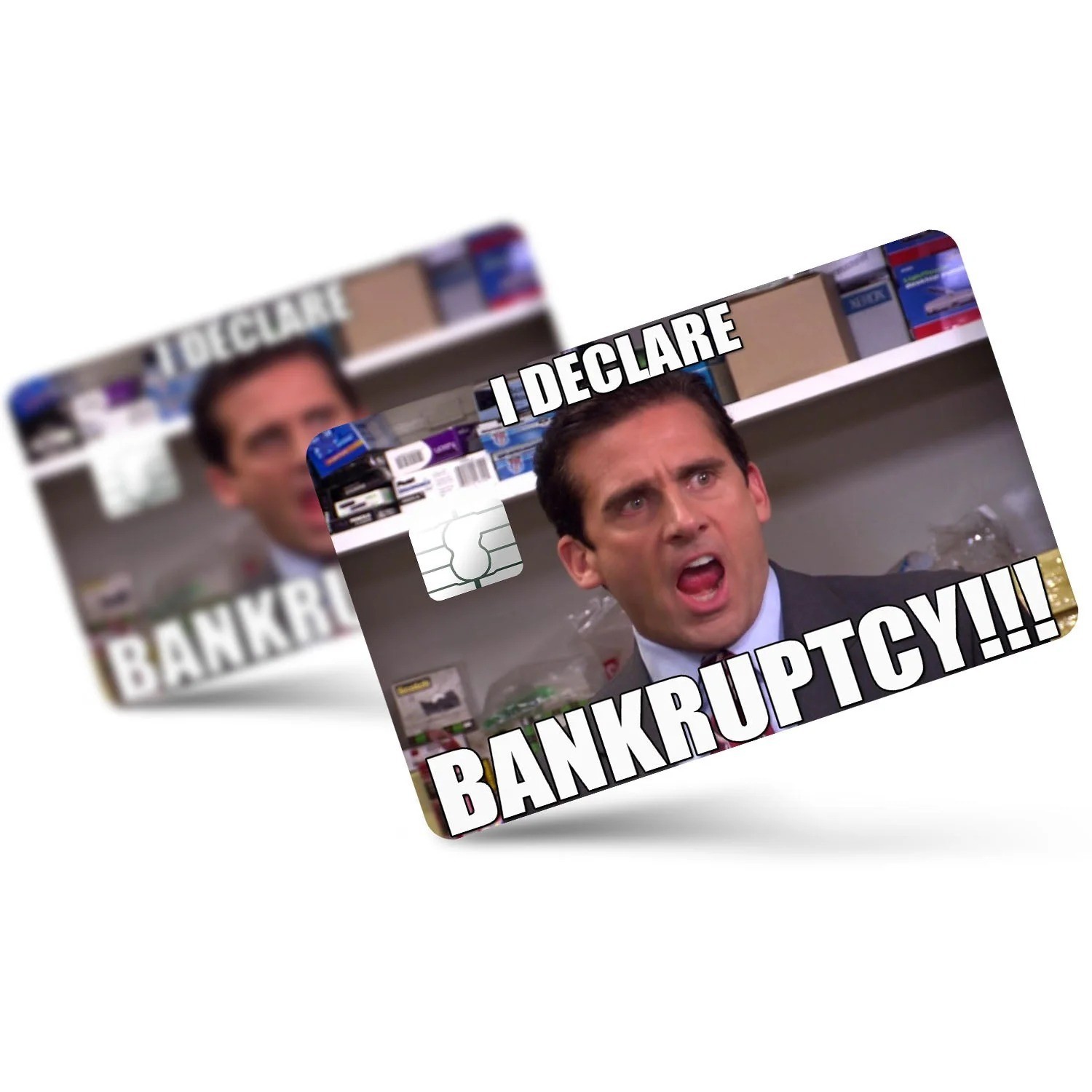4-Pack I Declare Bankruptcy Credit Card Skin Meme Vinyl Decal Sticker Cover