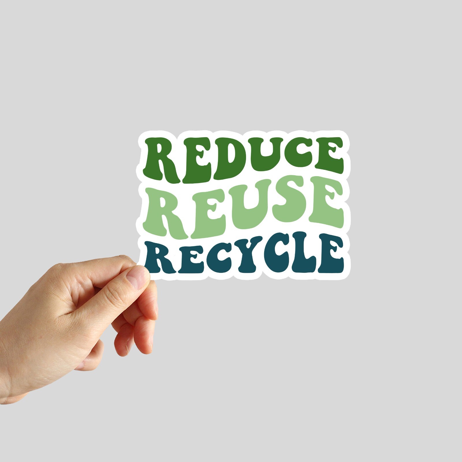 Reduce Reuse Recycle Sticker ClimateWater Bottle Sticker Laptop Sticker Notebook