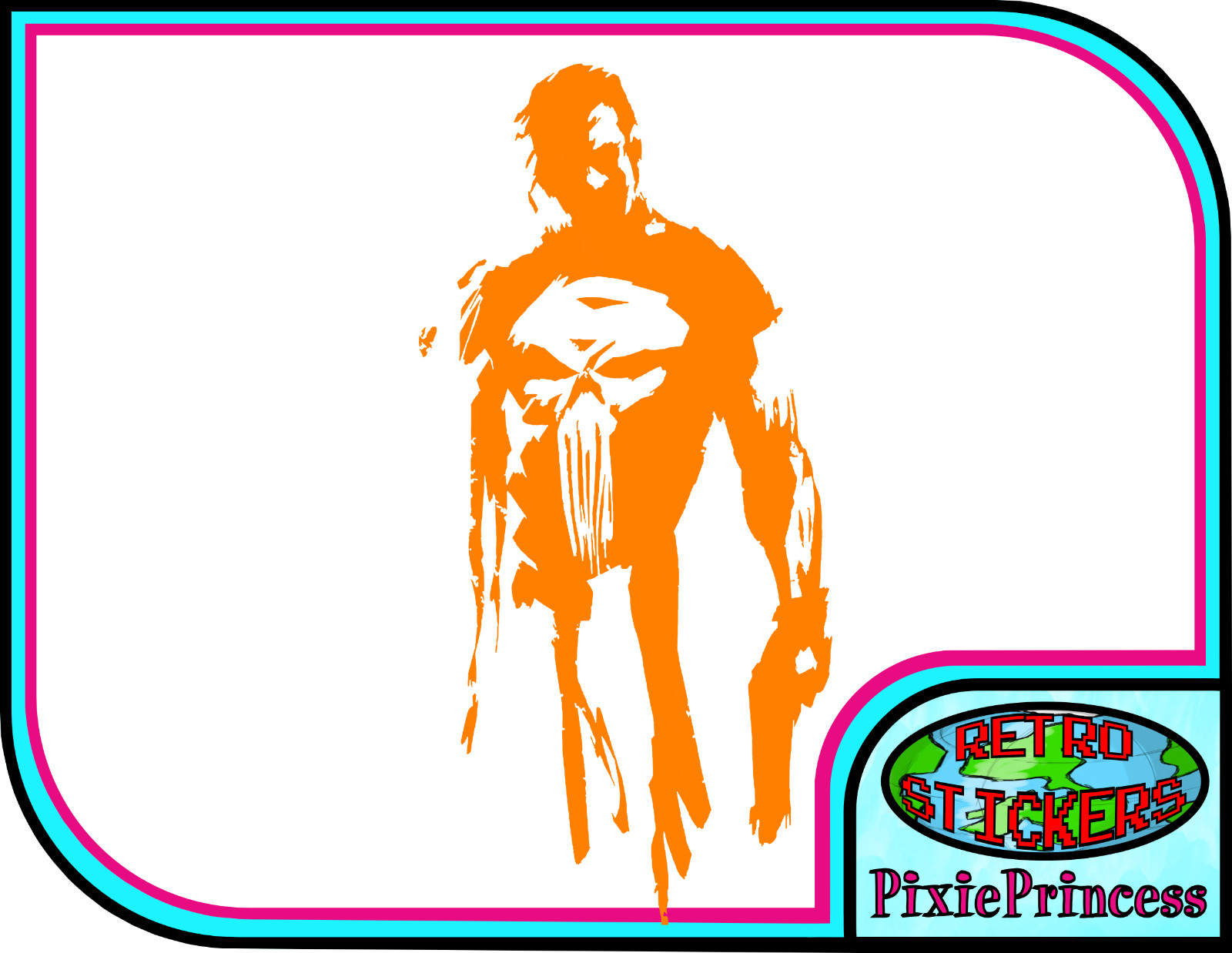 Marvel The Punisher Frank N Vinyl Sticker Car Bike Truck Window Wall Art Comic