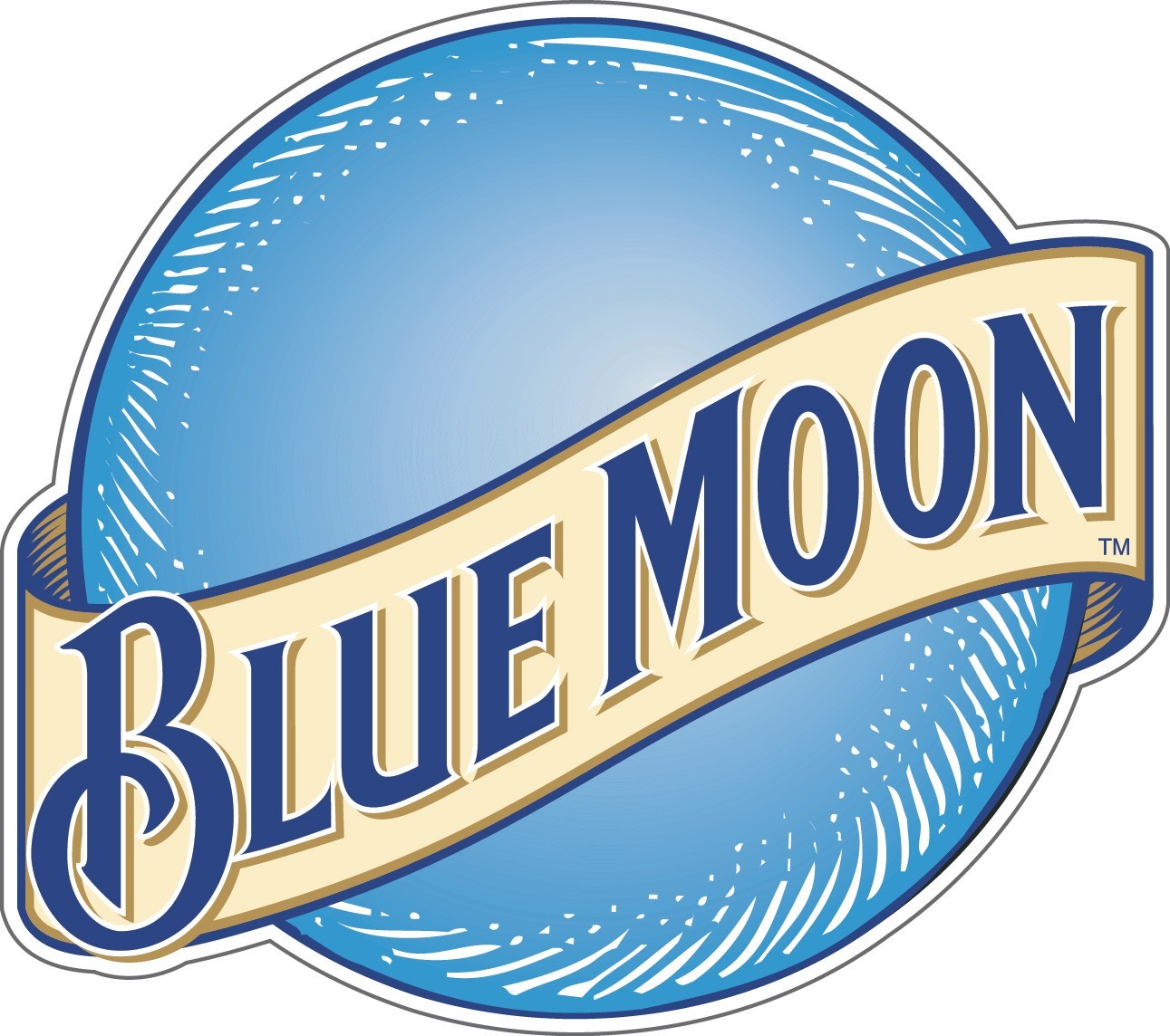 BLUE MOON Sticker Decal *3 SIZES* Beer Car Bumper Window Bar Wall etc.