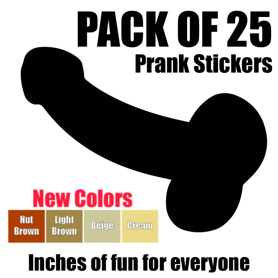 Pack of 25 Penis stickers vinyl decals gay LGBT pride car window funny prank