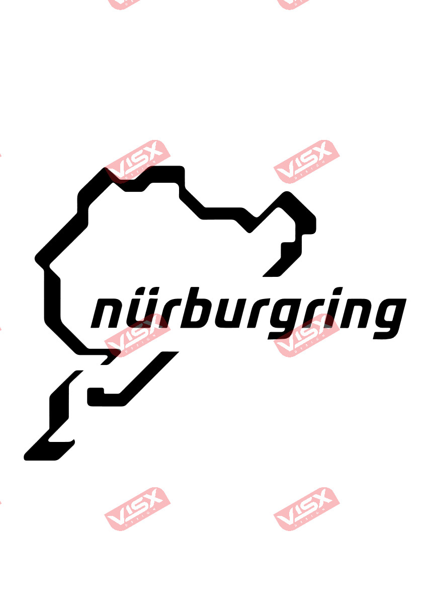 Nurburgring Car Decal Auto Sticker Track Decal Vehicle Vinyl Window Auto